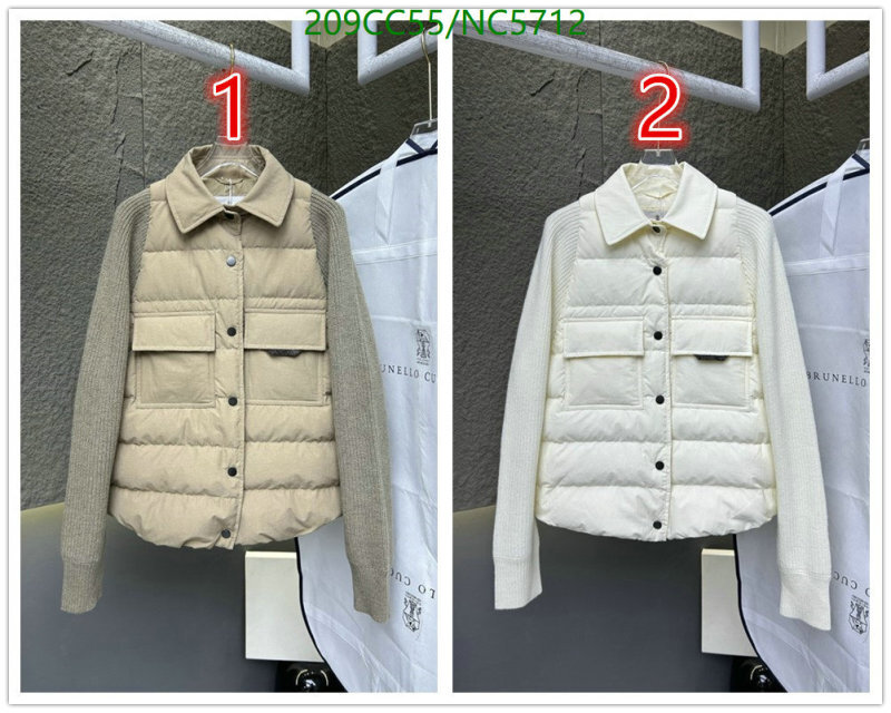Brunello Cucinelli-Down jacket Women Code: NC5712 