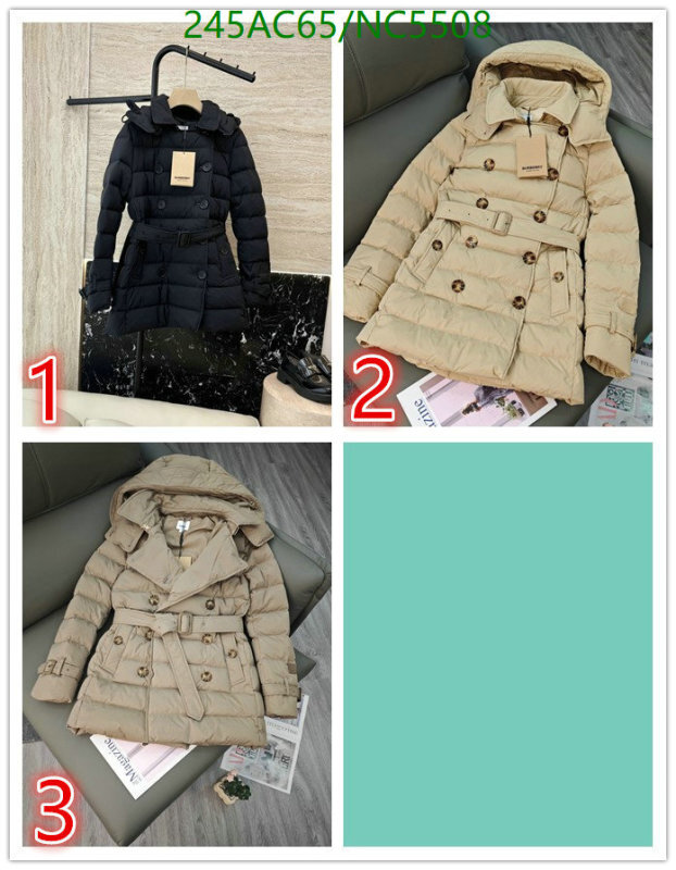 Burberry-Down jacket Women Code: NC5508 
