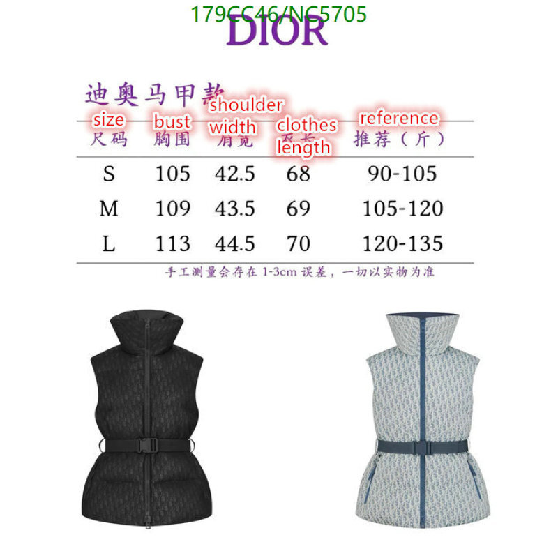 Dior-Down jacket Women Code: NC5705 