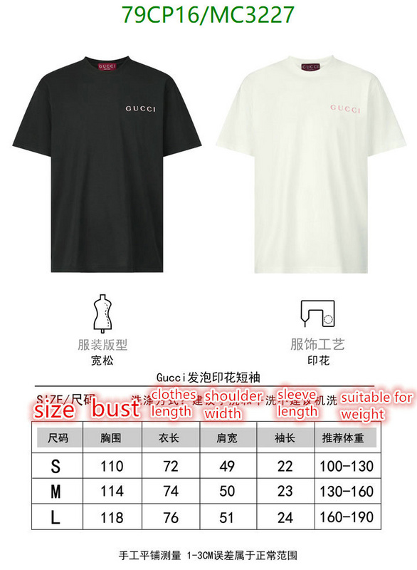 Gucci-Clothing Code: MC3227 