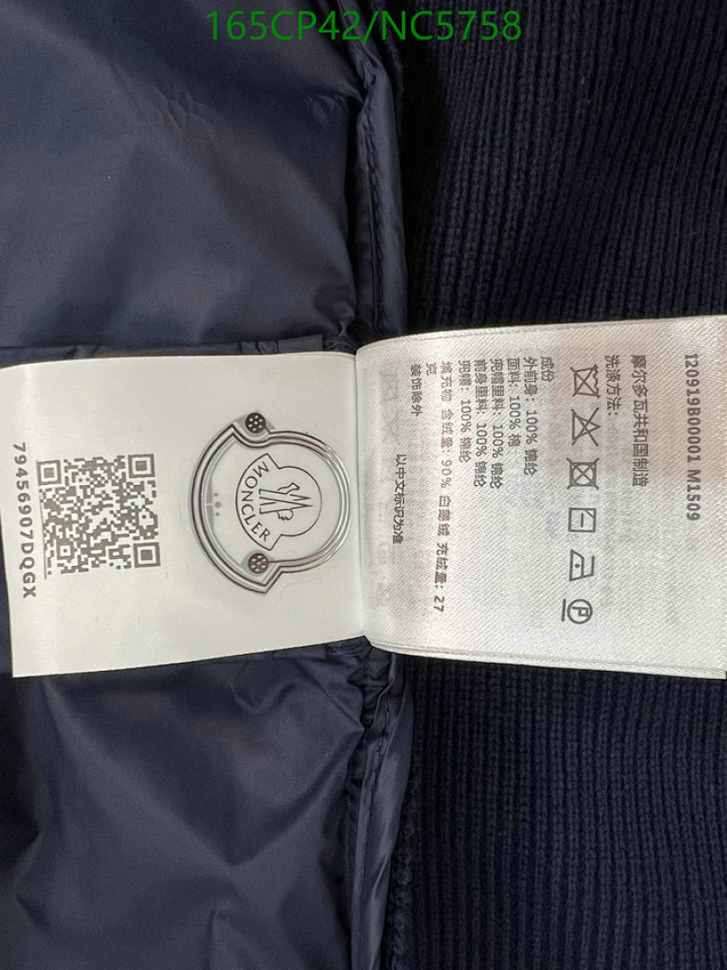 Moncler-Down jacket Men Code: NC5758 