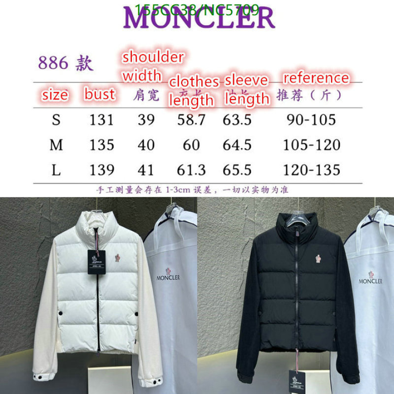 Moncler-Down jacket Women Code: NC5709 