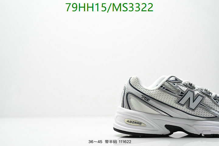 New Balance-Men shoes Code: MS3322 
